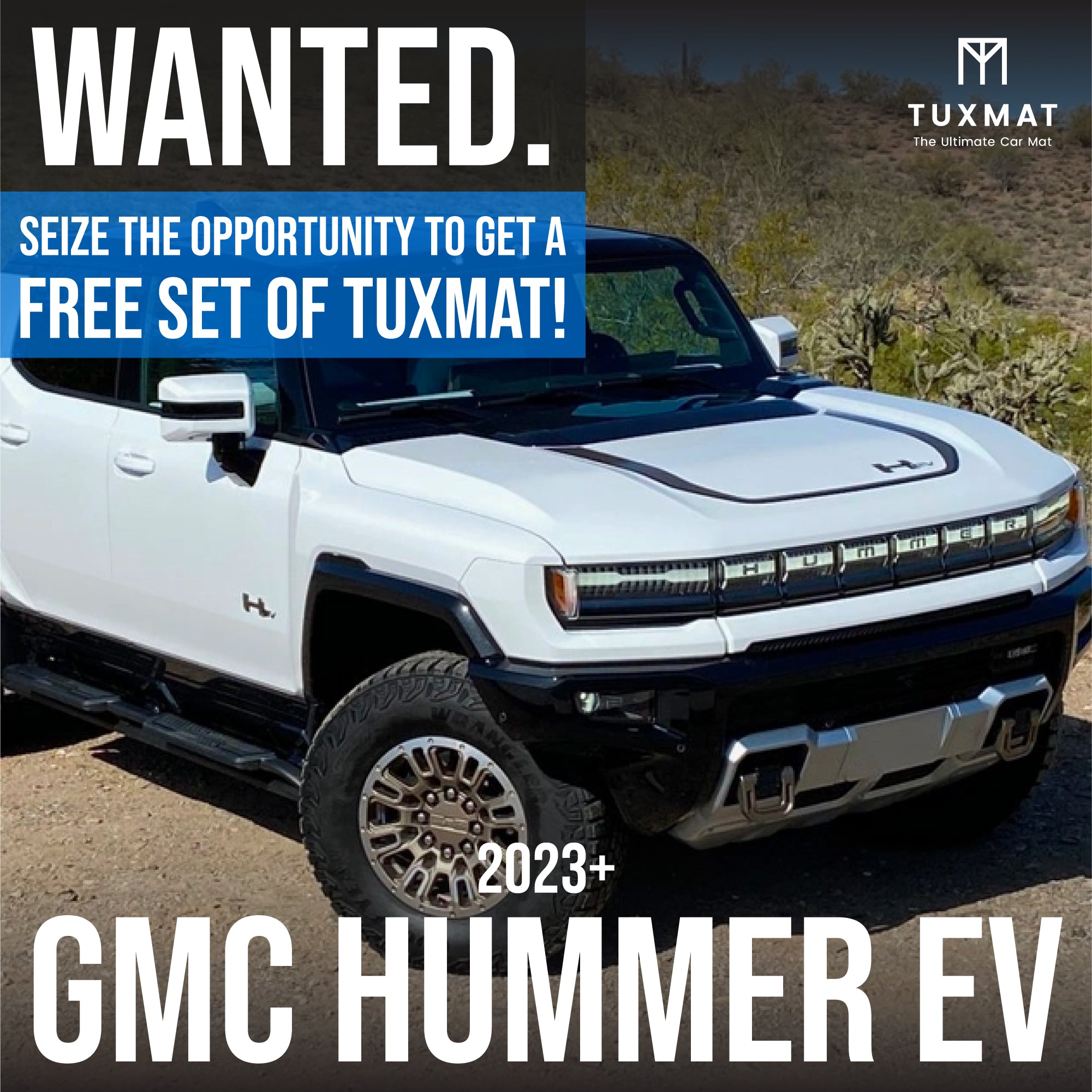 GMC Hummer EV Custom Car Mats with Max Coverage TuxMat