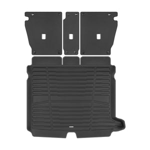 A set of black TuxMat trunk mats for Mercedes-Benz GLC models.