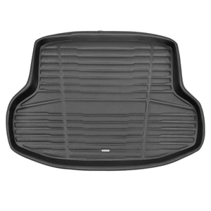 A set of black TuxMat trunk mats for Honda Civic models.