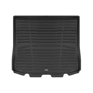 A set of black TuxMat trunk mats for Ford Edge models.