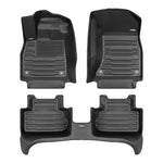 A set of black TuxMat car floor mats for Audi Q5/Q5 Sportback/SQ5/SQ5 Sportback (2nd Generation) models.