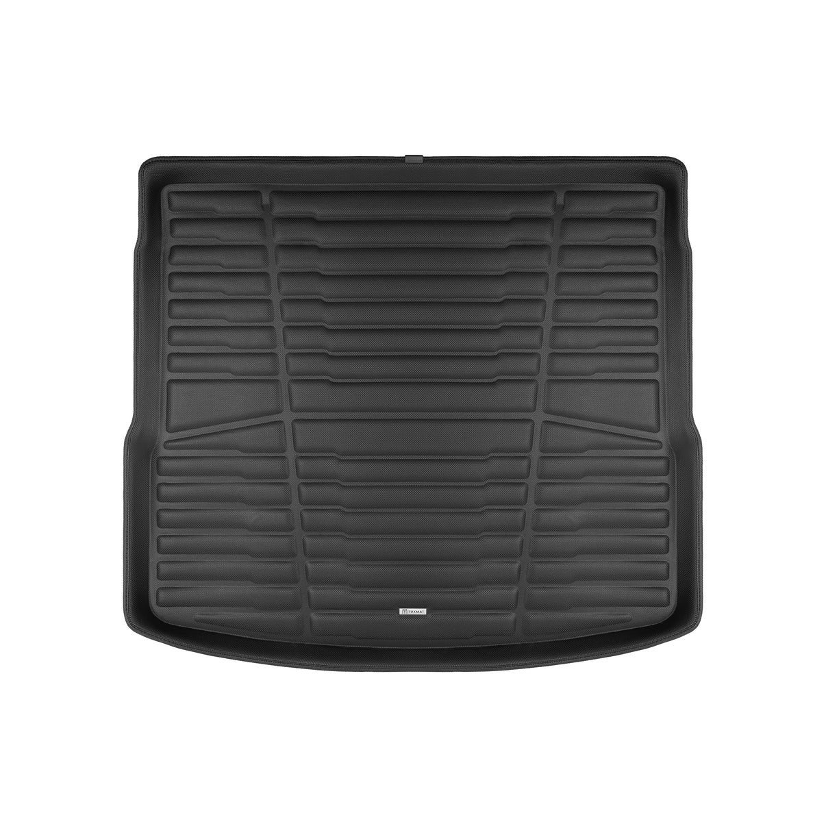 A set of black TuxMat trunk mats for Audi Q5 models.