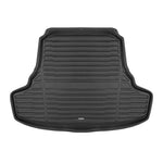 A set of black TuxMat trunk mats for Lexus IS models.