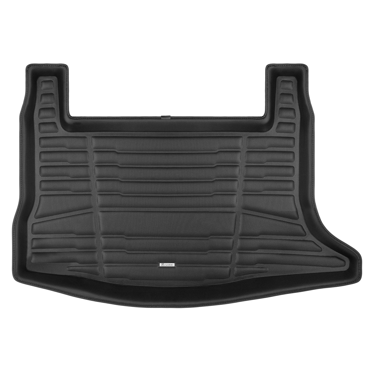 A set of black TuxMat trunk mats for Nissan Leaf models.