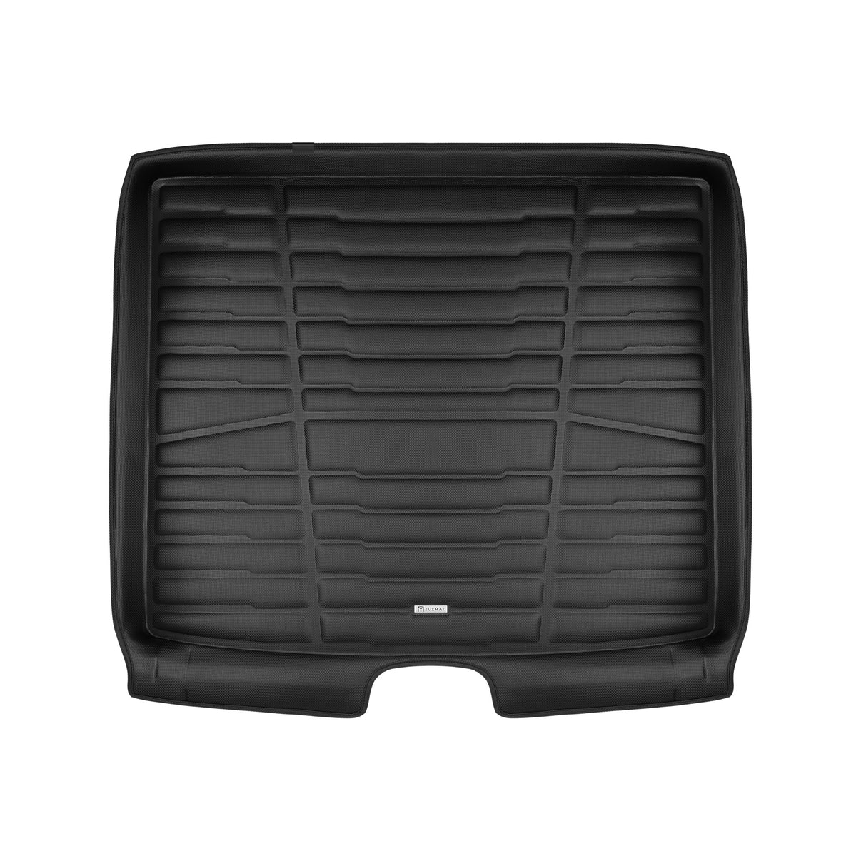 A set of black TuxMat trunk mats for Jeep Cherokee models.