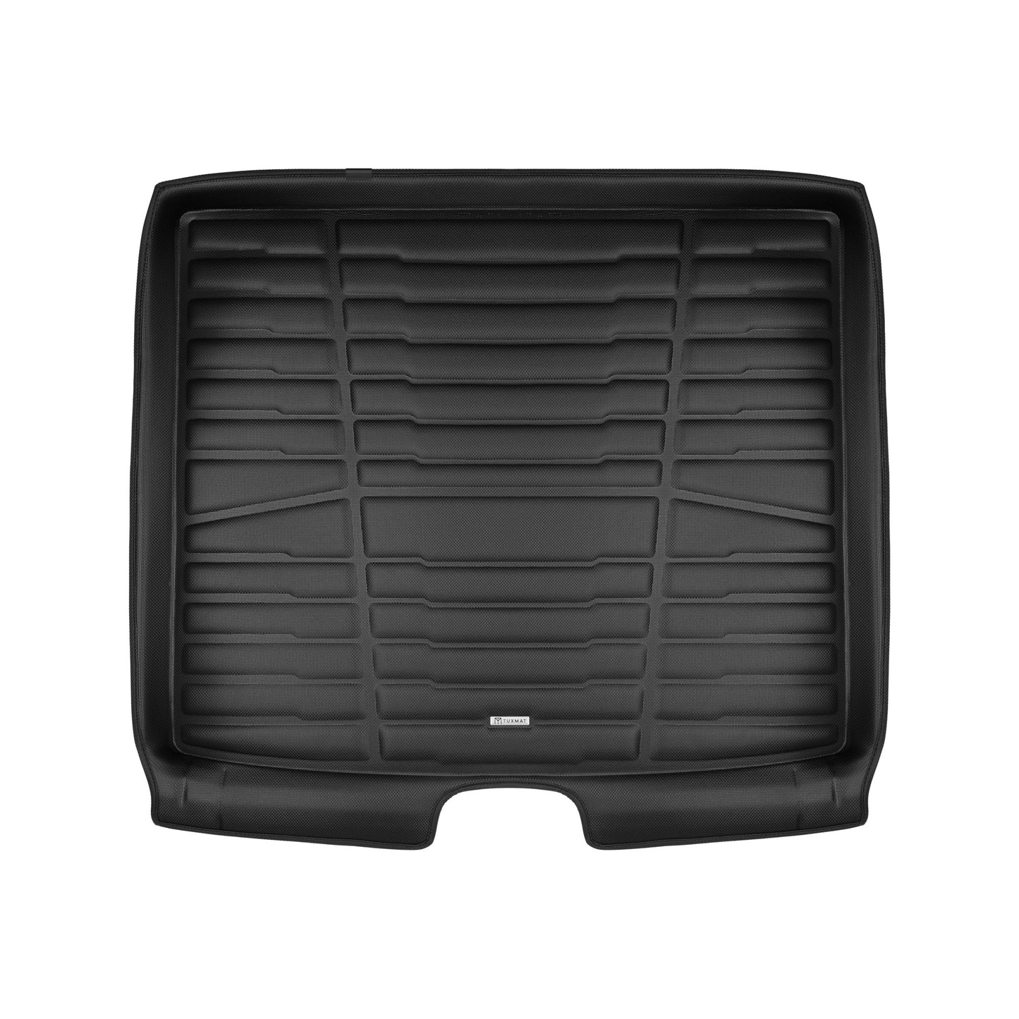A set of black TuxMat trunk mats for Jeep Cherokee models.