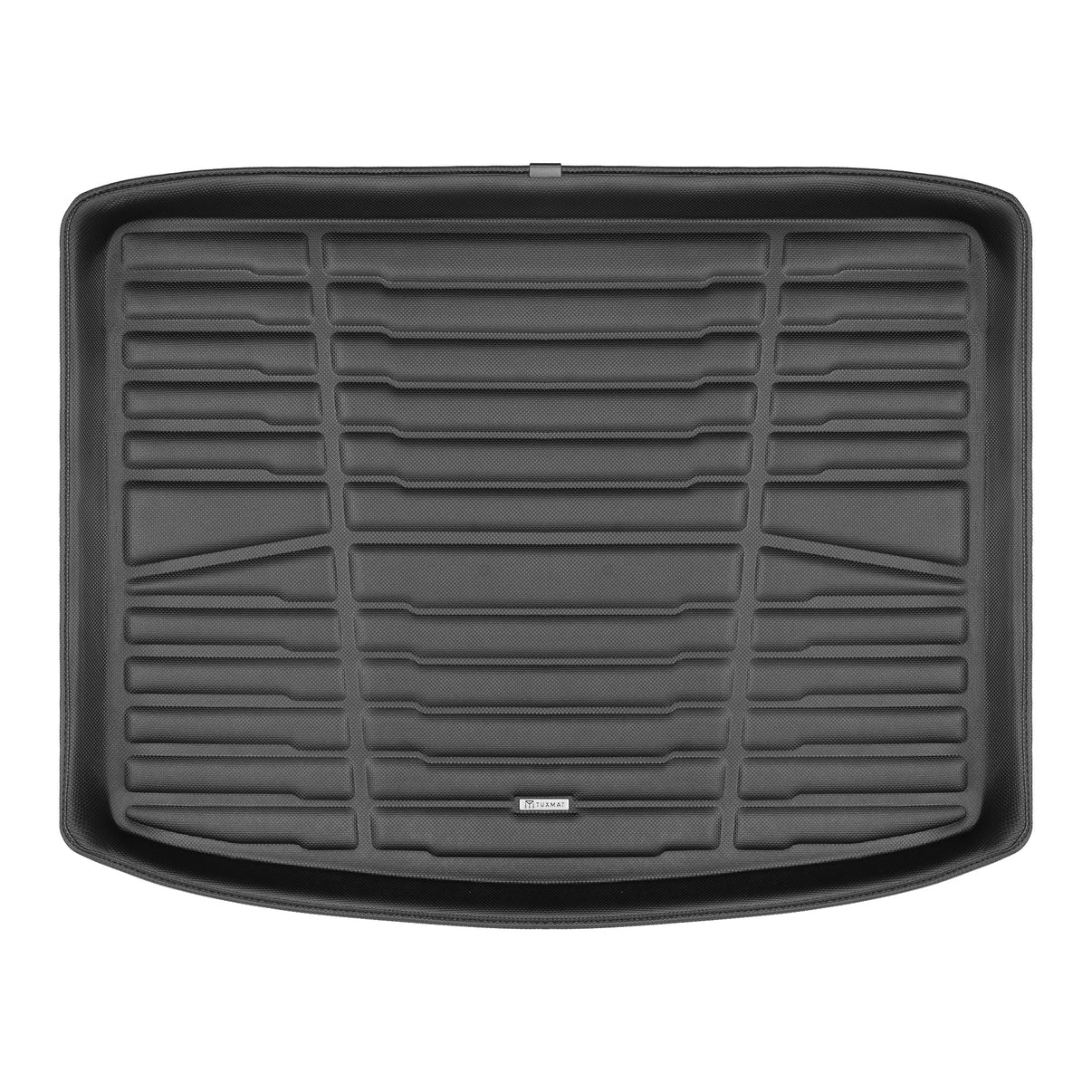 A set of black TuxMat trunk mats for Mitsubishi Eclipse Cross models.