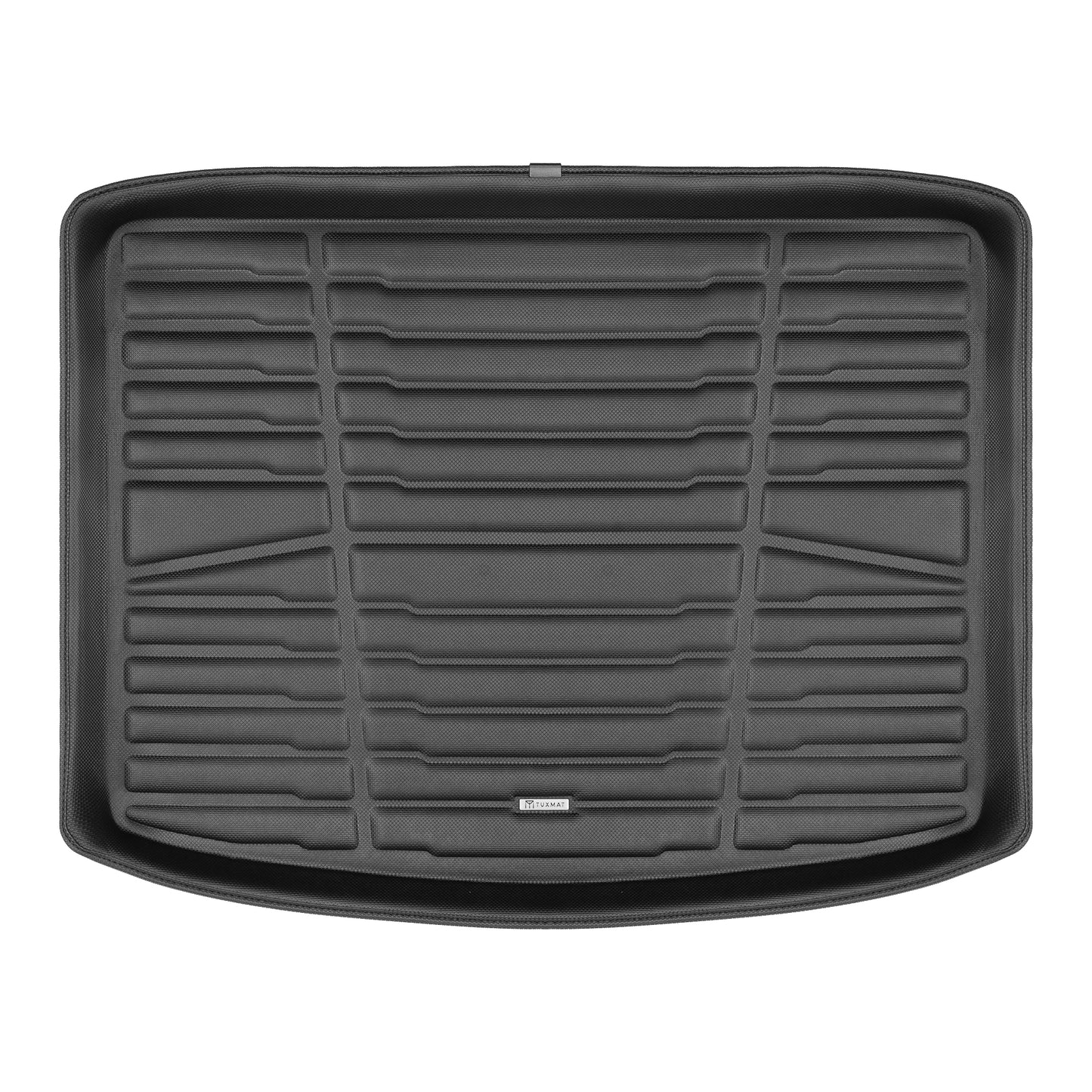 A set of black TuxMat trunk mats for Mitsubishi Eclipse Cross models.