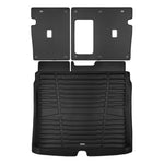 A set of black TuxMat trunk mats for Volvo C40 models.