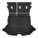 A set of black TuxMat trunk mats for Subaru Forester models.