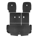 A set of black TuxMat trunk mats for Hyundai Palisade models.