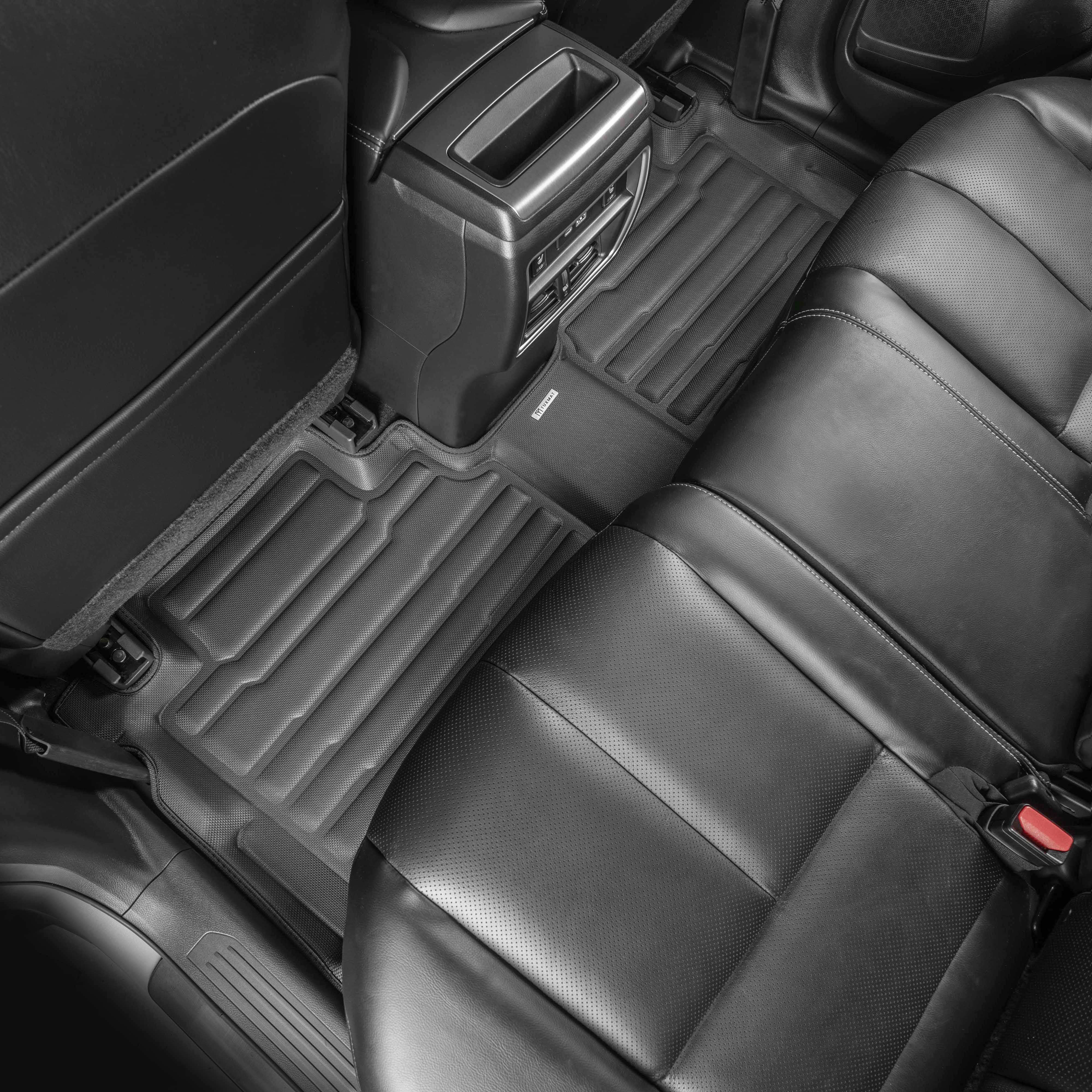 SMARTLINER Custom Fit All-Weather Floor Mats For 2015-2017 Nissan Murano - Black TPE (First & Second Row)