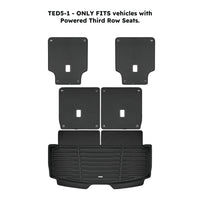 Black / Trunk Mats Only / TED5-1 - SuperTrunk - Powered Third Row Seats - Complete Back Seat & Trunk Coverage ($199.80)