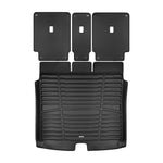 A set of black TuxMat trunk mats for Mercedes-Benz EQB models.