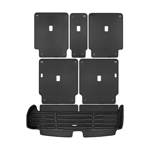 A set of black TuxMat trunk mats for Mercedes-Benz GLB models.