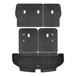 A set of black TuxMat trunk mats for Kia Sorento models.