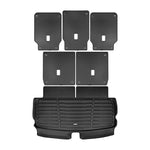 A set of black TuxMat trunk mats for Lincoln Aviator models.