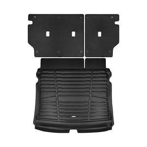 A set of black TuxMat trunk mats for Ford Bronco models.