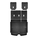 A set of black TuxMat trunk mats for GMC Yukon models.