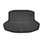 A set of black TuxMat trunk mats for Honda Civic models.