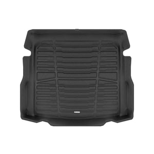 A set of black TuxMat trunk mats for BMW 2-Series models.