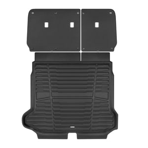 A set of black TuxMat trunk mats for Hyundai Ioniq models.