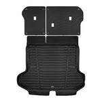 A set of black TuxMat trunk mats for Kia Sportage models.