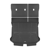 A set of black TuxMat trunk mats for Genesis GV60 models.