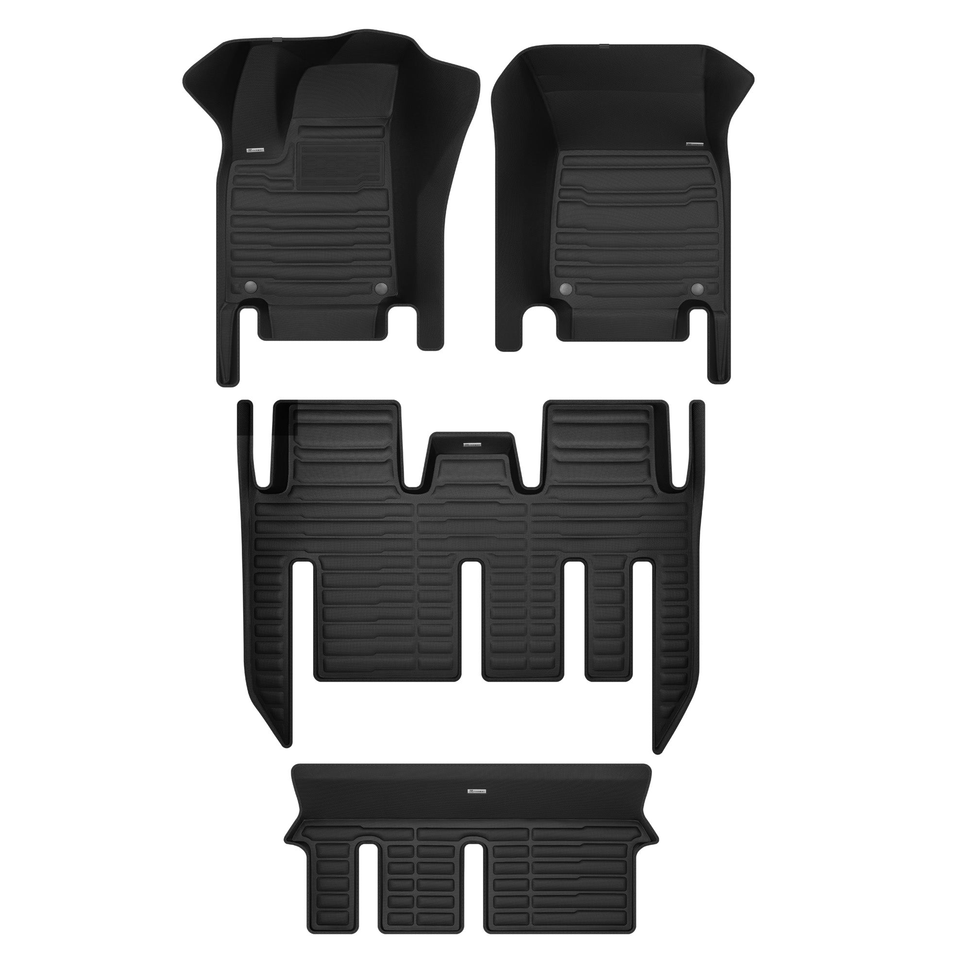 Full-Coverage Mats for 2022-2026 Tesla Model X 7-Seater – TuxMat.ca