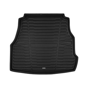 A set of black TuxMat trunk mats for Mercedes-Benz C-Class models.