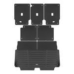 A set of black TuxMat trunk mats for Mercedes-Benz EQS models.