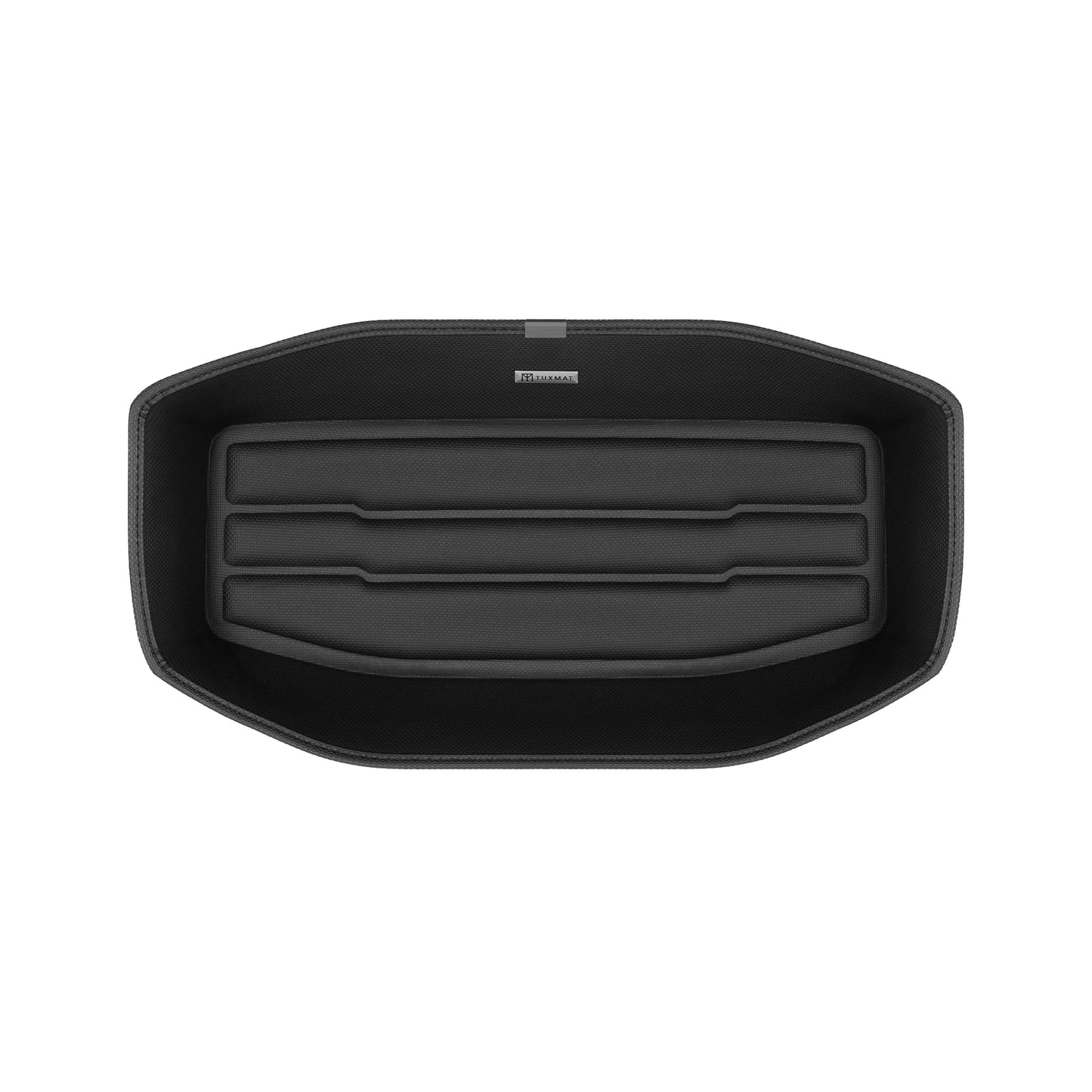 A set of black TuxMat trunk mats for Subaru Solterra models.