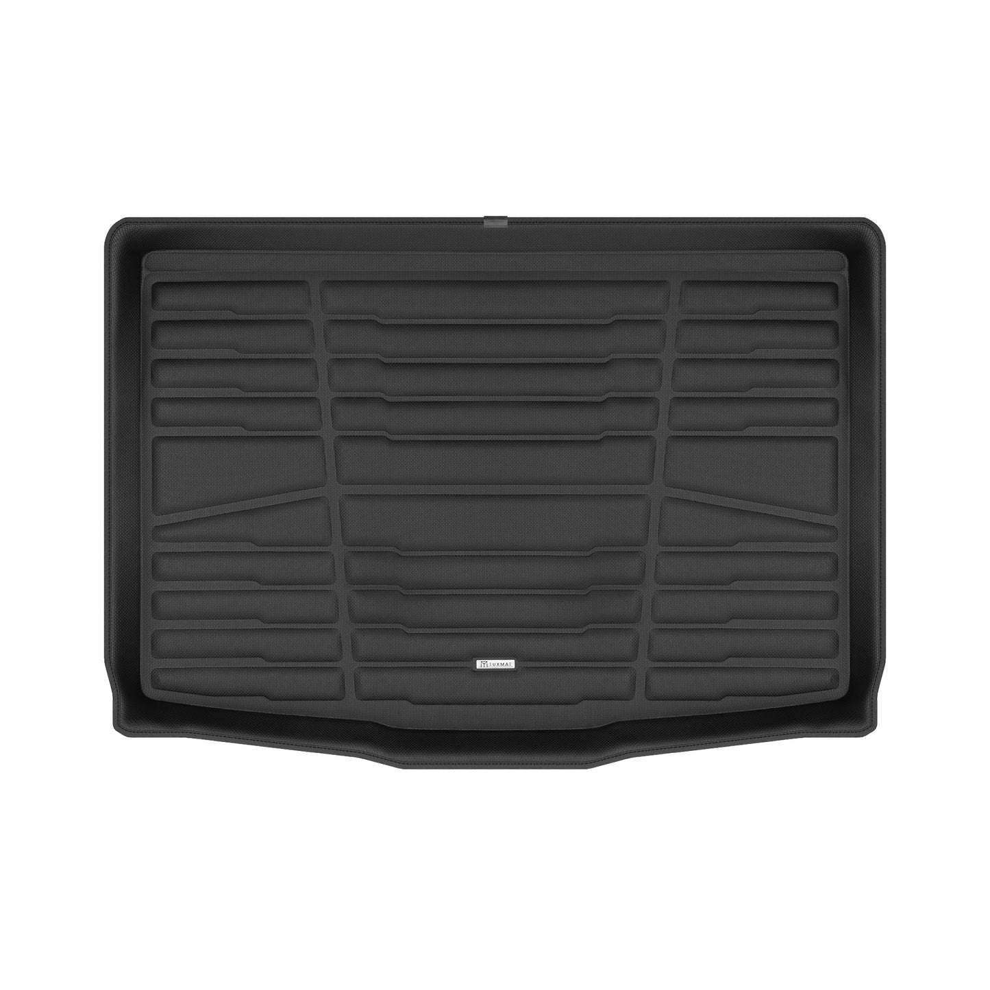 A set of black TuxMat trunk mats for Nissan Ariya models.