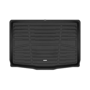 A set of black TuxMat trunk mats for Nissan Ariya models.