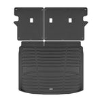 A set of black TuxMat trunk mats for Kia Niro models.