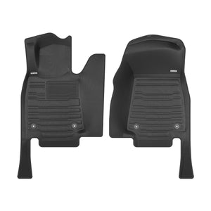 A set of black TuxMat car floor mats for Nissan Z models.