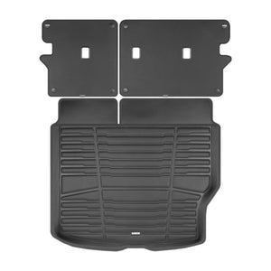 A set of black TuxMat trunk mats for Kia Niro models.