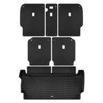 A set of black TuxMat trunk mats for Rivian R1S models.