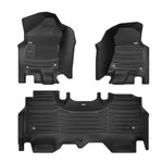 A set of black TuxMat car floor mats for Dodge Ram 1500 models.