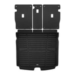 A set of black TuxMat trunk mats for Fisker Ocean models.
