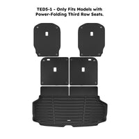 Black / Trunk Mats Only / TED5-1 - SuperTrunk - Powered Third Row Seats - Complete Back Seat & Trunk Coverage ($199.80)
