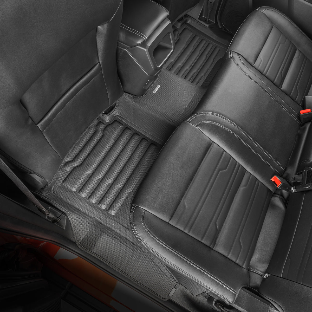 3D MAXpider 2006-2010 Ford Explorer Second Row All Weather Floor Liner In Tan With Carbon Fiber Look 3D MAXpider 2006-2010 Ford Explorer Second Row All Weather Floor Liner In Tan With Carbon Fiber Look
