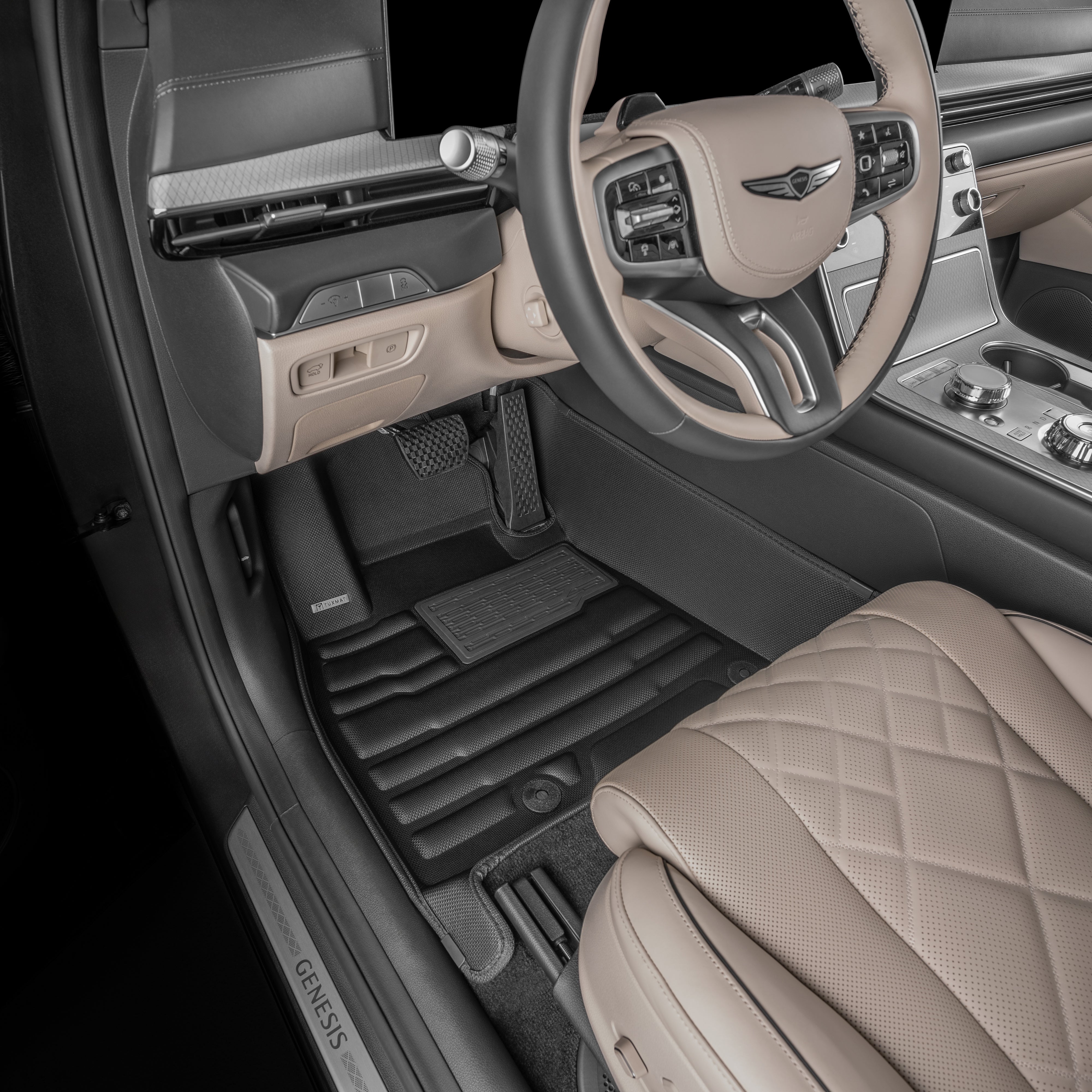Full-Coverage Mats for 2025-2026 Genesis GV80 7-Seater – TuxMat.ca