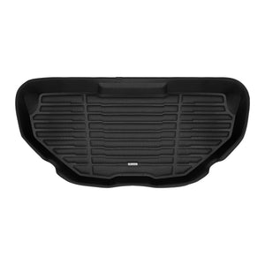 A set of black TuxMat trunk mats for Rivian R1T models.