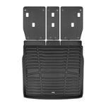 A set of black TuxMat trunk mats for BMW X2 models.