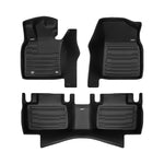 A set of black TuxMat car floor mats for Toyota Camry models.