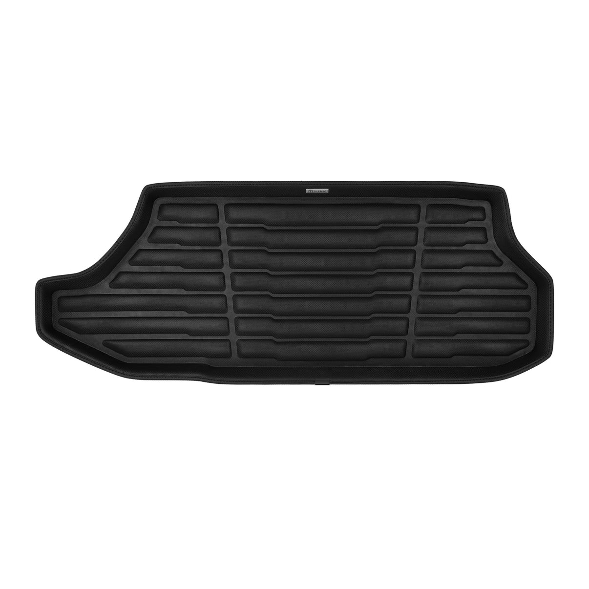 A set of black TuxMat trunk mats for Porsche 718 Boxter/Spyder models.