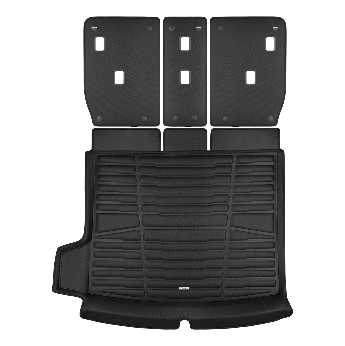 A set of black TuxMat trunk mats for MINI Countryman models.