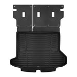A set of black TuxMat trunk mats for Chevrolet Equinox models.