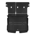 A set of black TuxMat trunk mats for Nissan Kicks models.